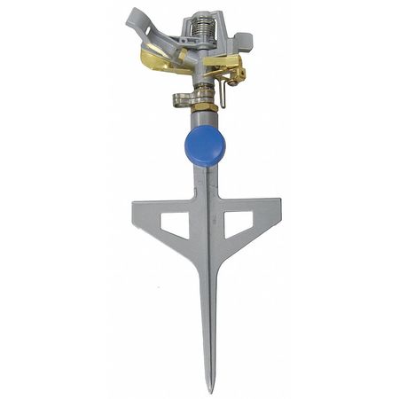 Zoro Select Spike Impulse Sprinkler, 90 Ft dia., Metal 1HLX1