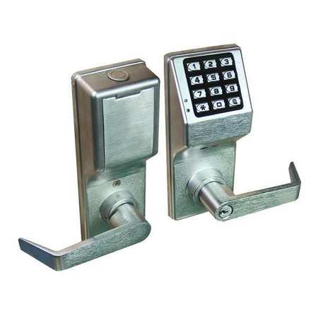 LOCDOWN Electronic Lock, Brushed Chrome, 12 Button DL4100IC US26D