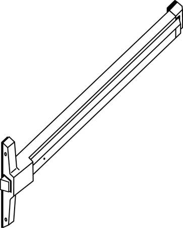 Yale Surface Vertical Rod, Standard Duty 2110-SB