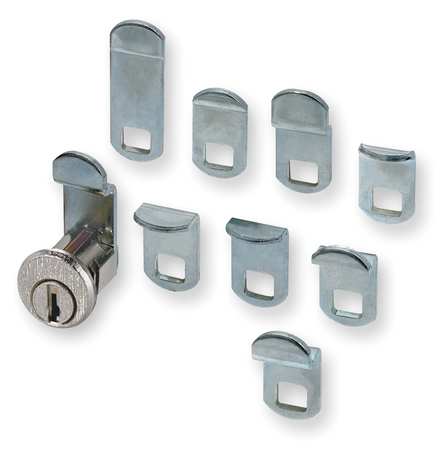 American Lock Pin Tumbler Keyed Cam Lock, Keyed Different, For Material Thickness 1 1/2 in AWWGPTCL6814A