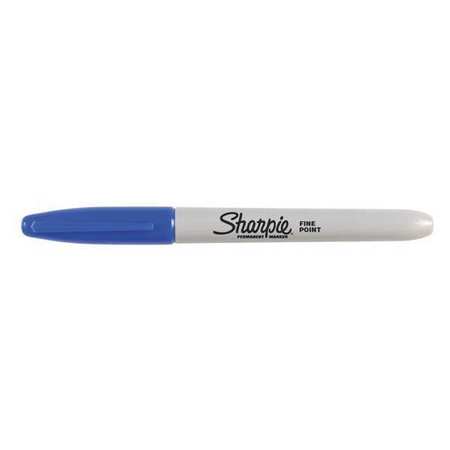 Sharpie Blue Permanent Marker, Fine Tip, 12 PK 30003B