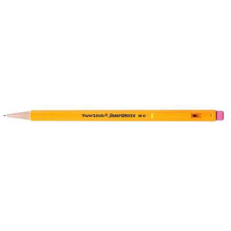 Paper Mate Mechanical Pencil, 0.7mm, Yellow, PK12 3030131