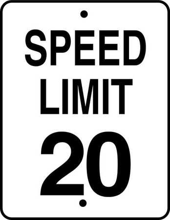ZING Traffic Sign, 24 in H, 18 in W, Aluminum, Rectangle, English, 2223 2223