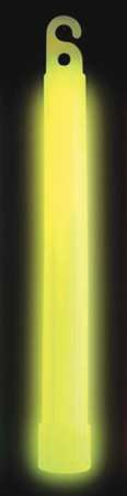Snaplight By Cyalume Technologies Lightstick, Yellow, 12 hr., 6 In. L, PK10 9-08004B