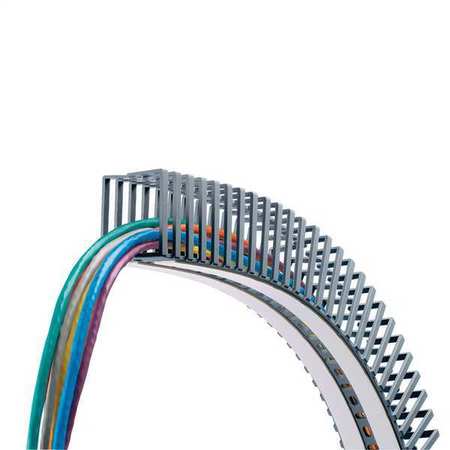 PANDUIT Wire Duct, Hinging, Gray, L 1.64 Ft, PK5 FL12X12LG-A