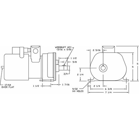 Dayton AC Gearmotor, 250.0 in-lb Max. Torque, 20 RPM Nameplate RPM, 115/230V AC Voltage, 1 Phase 1LPL3