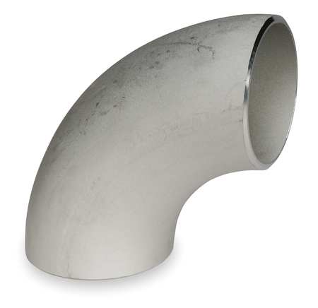 ZORO SELECT 1-1/4" Butt Weld 304L SS Long Radius 90 Degree Elbow Sch 40 4381017830