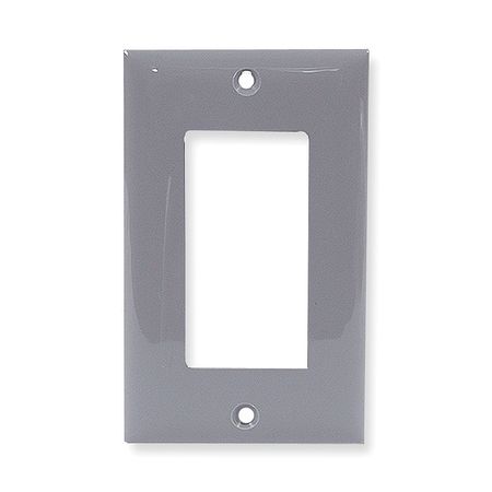 Hubbell Wiring Device-Kellems Rocker Wall Plates and Box Cover, Number of Gangs: 1 Nylon, Smooth Finish, Gray NP26GY