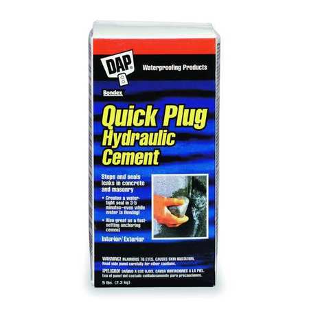 Dap 5 lb. Gray Quick Plug Hydraulic Cement 14086