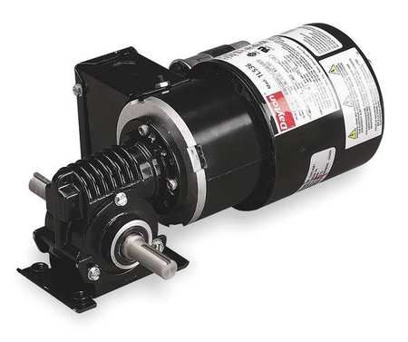 Dayton AC Gearmotor, 57.0 in-lb Max. Torque, 41 RPM Nameplate RPM, 115/230V AC Voltage, 1 Phase 1L538