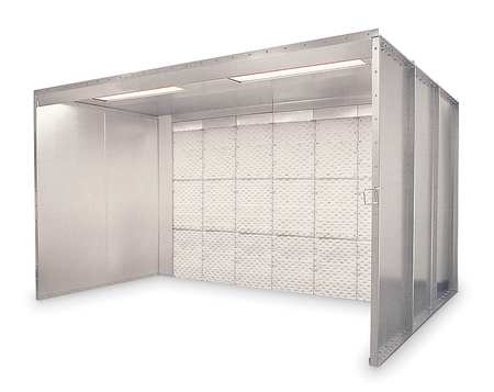 GLOBAL FINISHING SOLUTIONS Paint Spray Booth, 8 x7 x6 ft. GIFPG-080766