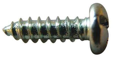 #12 x 1-1/4 Zinc Plated Steel Slotted Flat Head Wood Screws