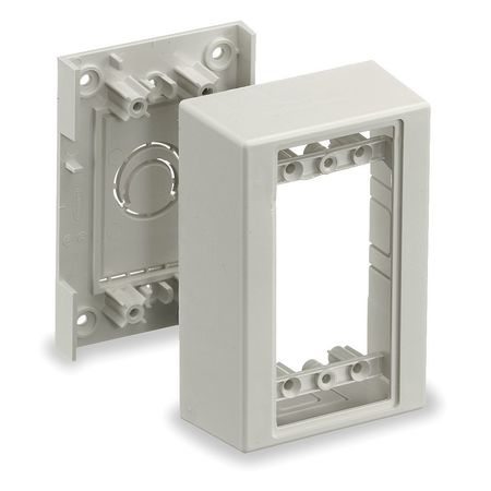 HUBBELL WIRING DEVICE-KELLEMS Hubbell PT12SBA Standard Box - Mount Box - Office White - 1 Pack PT12SBA