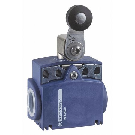 TELEMECANIQUE SENSORS Limit switch, Roller Lever, Rotary, 1NC/1NO, 10A @ 240V AC XCKT2118N12