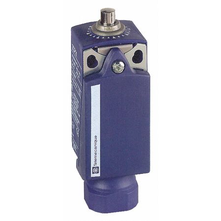 TELEMECANIQUE SENSORS Limit Switch, Plunger, 1NC/1NO, 10A @ 240V AC, Actuator Location: Top XCKP2110N12