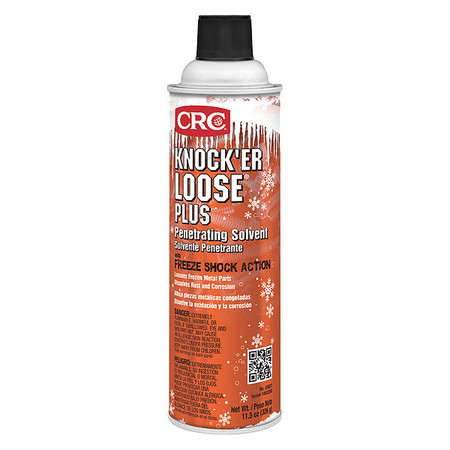 Crc Penetrating Solvent, Knock'er Loose, 11.5 oz Aerosol Can, 32 to 300 Degrees F, Red 03027