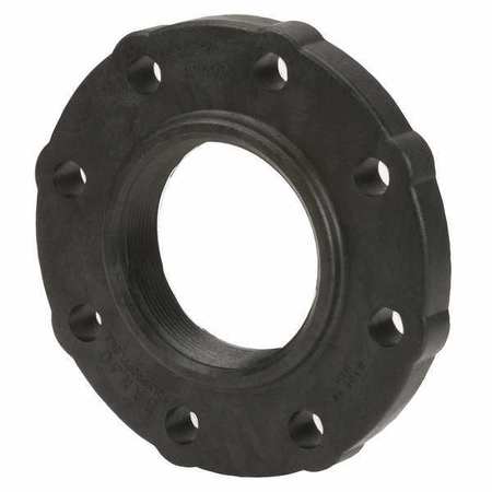 ZORO SELECT Flange, Polypropylene, 4", Schedule 80, 150 psi Max Pressure AF400