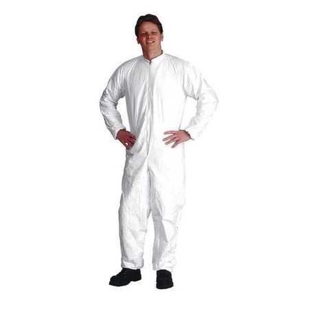 DUPONT Disposable Coveralls, 25 PK, White, Tyvek(R) IsoClean(R), Zipper IC182BWH3X0025CS