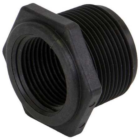 ZORO SELECT Reducing Bushing, Polypropylene, 1-1/4" x 1", Schedule 80, 300 psi Max Pressure RB125-100