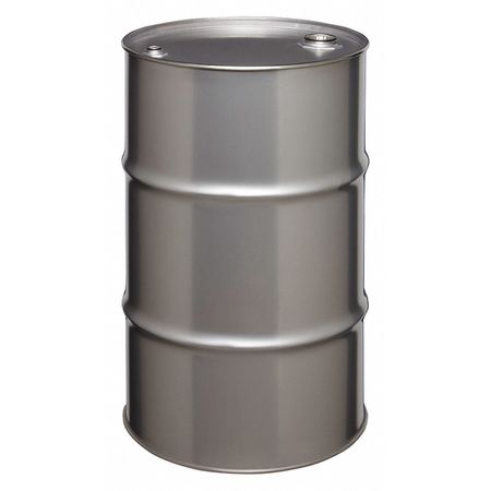 Zoro Select Closed Head Transport Drum, 304 Stainless Steel, 30 gal, Unlined, Silver ST3003