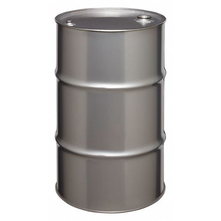 ZORO SELECT Closed Head Transport Drum, 304 Stainless Steel, 30 gal, Unlined, Silver ST3003