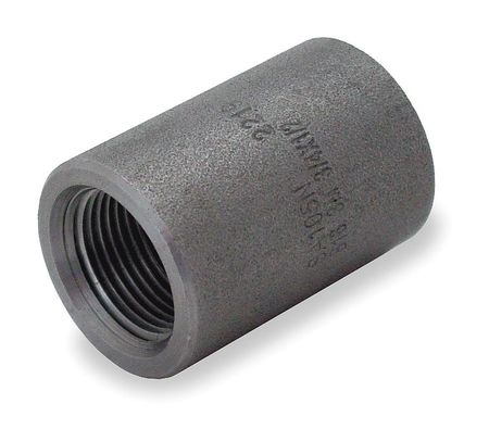 Zoro Select 3/8" x 1/4" Black Forged Steel Reducer Class 3000 1MNG7