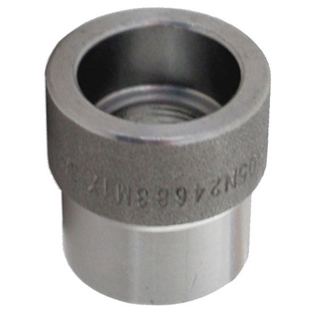 Zoro Select Socket Weld, Black Forged Steel Reducing Bushing 1MNZ6