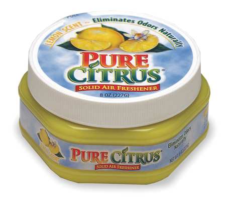 PURE CITRUS Air Freshener, Jar, Lemon Fragrance NA92-6