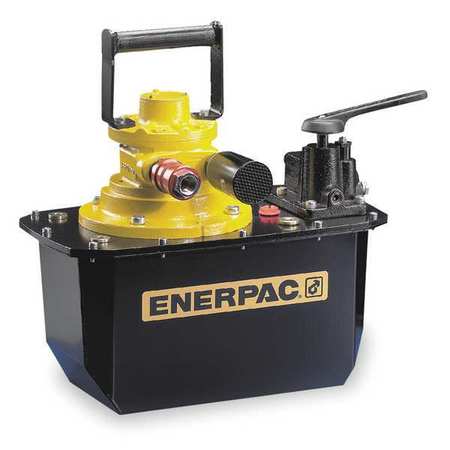 ENERPAC ZA4208MX, Two Speed, Air Hydraulic Pump, 3/2 Manual Valve, 1.75 gal Oil, For Single-Acting Cylinders ZA4208MX
