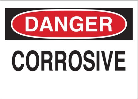 Danger Sign, 10 In H, 14 In W, Fiberglass, Rectangle, English, 70258