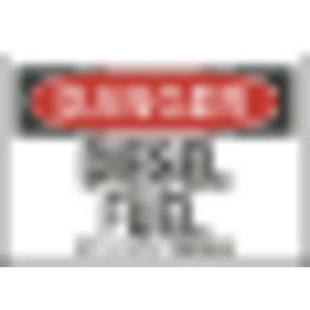 BRADY Danger Sign, 3 1/2 in H, 5 in W, Polyester, Rectangle, English, 87763 87763