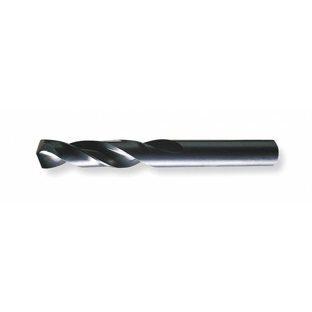 Chicago-Latrobe Screw Machine Drill Bit, 25/64 in Size, 135  Degrees Point Angle, High Speed Steel, Straight Shank 49225