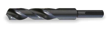 Chicago-Latrobe 118° Silver & Deming Drill with 1/2 Reduced Shank Chicago-Latrobe 190F Steam Oxide HSS RHS/RHC 63/64 52463