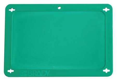 Brady Blank Tag, 2-1/2 x 4 In, Grn, Plstc 41929