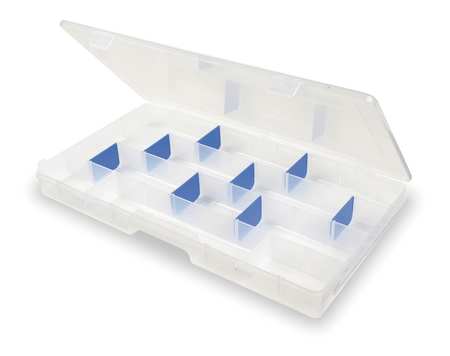Flambeau Adjustable Compartment Box with 4 to 24 compartments, Plastic, 1 1/2 in H x 16 1/2 in W 6004R