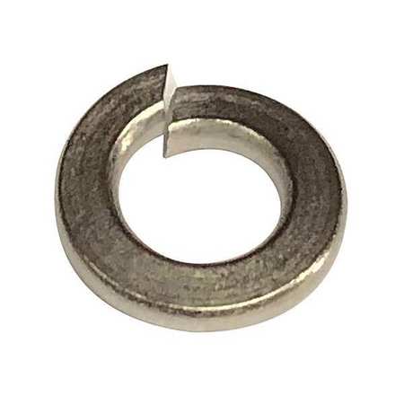 ZORO SELECT Split Lock Washer, For Screw Size #5 18-8 Stainless Steel, Plain Finish, 100 PK 1NY89