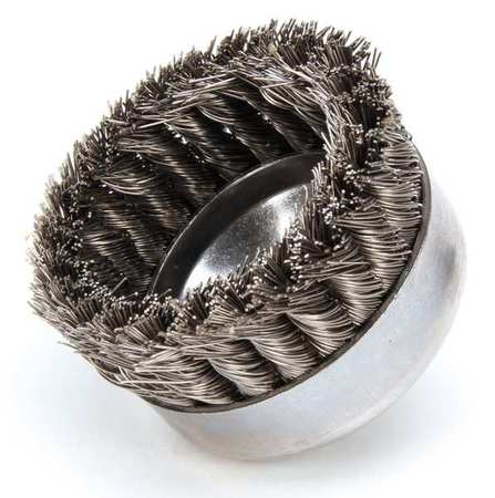 Knot Wire Cup Wire Brush, Arbor, 0.023 -  WEILER, 93445