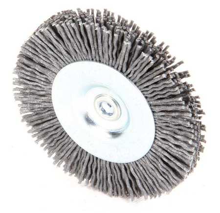 WEILER Wire Wheel Wire Brush, 3", 1/4", 4, 500 RPM 90434