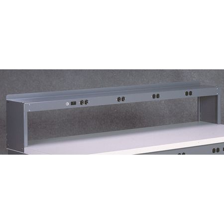 TENNSCO Electrical Shelf Riser, 60Wx15Dx18H, Gray RE-18-1560