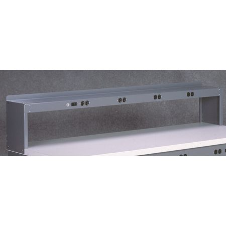 Tennsco Electrical Shelf Riser, 72Wx15Dx18H, Gray RE-18-1572