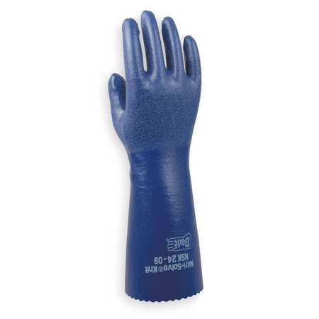 Showa 13" Chemical Resistant Gloves, Nitrile, XL, 1 PR NSK24-11-V