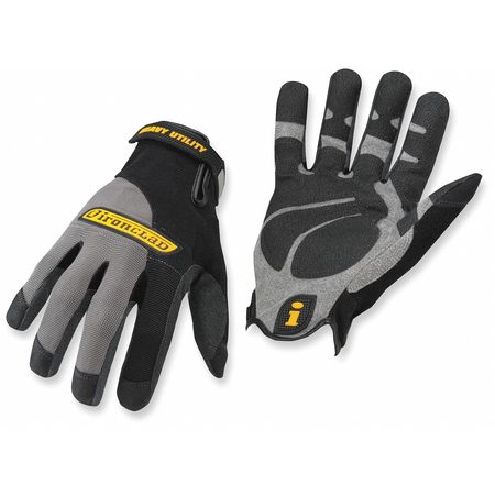 IRONCLAD PERFORMANCE WEAR Mechanics Gloves, Xl, Black/Gray, Synthetic HUG-05-XL