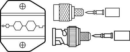 IDEAL Replacement Die, For RG58 And RG174 30-587