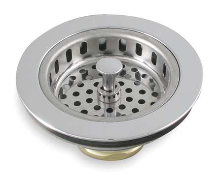 Zoro Select Sink Strainer, Pipe Dia 3 1/2 To 4 In 1PPF4