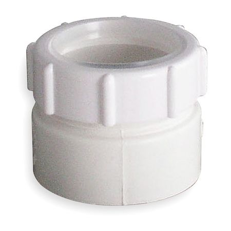 Zoro Select 1-1/2" Pipe Dia., PVC, Lavatory/Kitchen, Trap Adapter 1PPA6