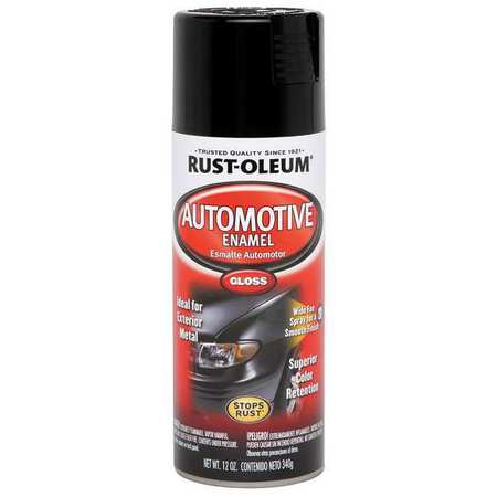Rust-Oleum Auto Body Paint, Black, 12 oz. 252462