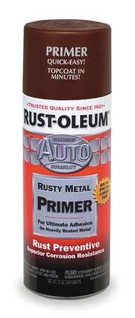 Rust-Oleum 12 oz. Flat Brown Auto Body Rusty Metal Primer 249330