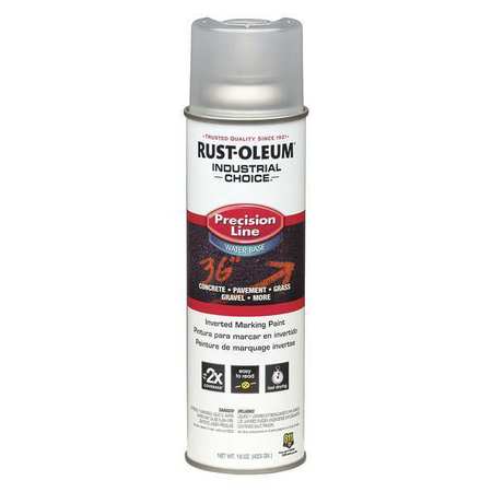 Rust-Oleum Precision Line Marking Paint, 20 oz, Clear, Water -Based 1801838
