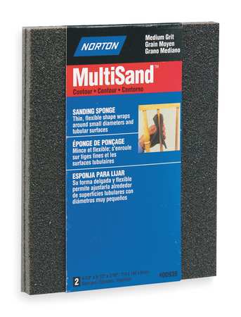 Norton Abrasives Contour Sanding Sponge, Fine, PK2 07660700937