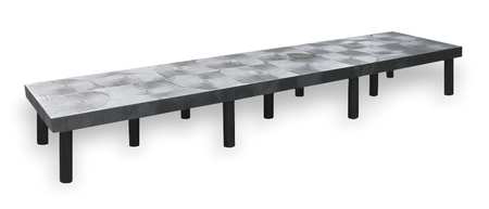 STRUCTURAL PLASTICS Dunnage Rack, 2250 lb., HDPE, 96 W x 24 D DT9624